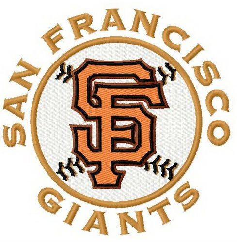 San Francisco Giants Logo 5 machine embroidery design