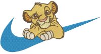 Nike Lion King embroidery design