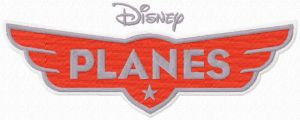 Disney Planes logo embroidery design