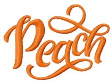 Peach 2 embroidery design