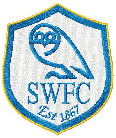 Sheffield Wednesday F.C. logo machine embroidery design