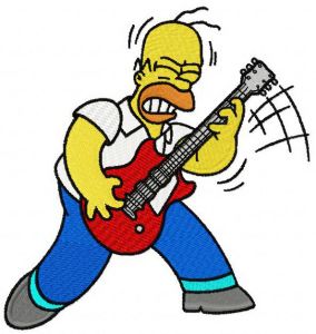Homer rock star