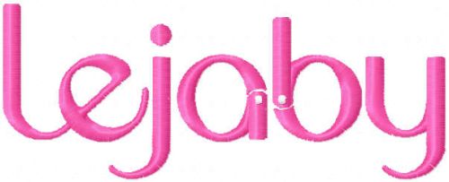 leajabu logo embroidery design