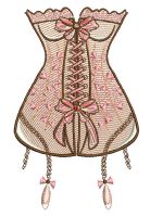 Corset embroidery design