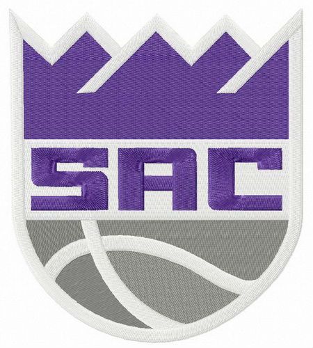 Sacramento Kings alternative logo machine embroidery design