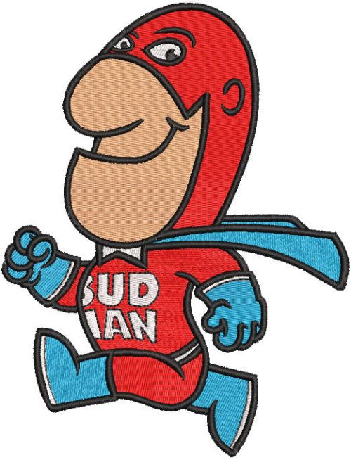 Budweiser Budman embroidery design