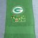 Embroidered Green Bay Packers Logo on bath towel