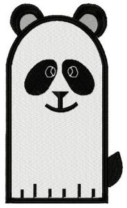 Panda glove embroidery design