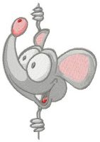 Curious mouse embroidery design