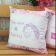 Cushion with unicorn free embroidery design