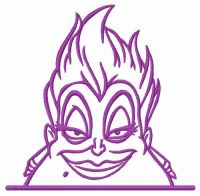 Ursula watching you embroidery design