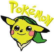 Pokemon Pikachu embroidery design