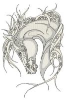 Tribal horse 2 embroidery design