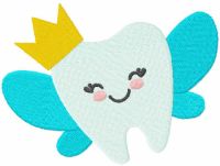 Princess tooth fairy free embroidery design