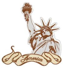 America 2 embroidery design