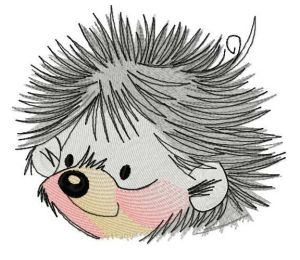 Small hedgehog 4 embroidery design