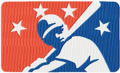 Minor League Baseball logo machine embroidery design