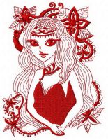 Mysterious stranger 2 embroidery design