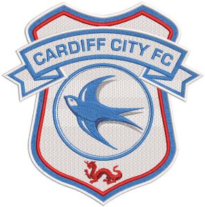 Cardiff City Football Club logo embroidery design