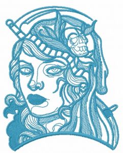 Harbinger of death 2 embroidery design