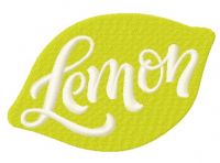 Lemon embroidery design