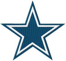 Dallas Cowboys logo embroidery design
