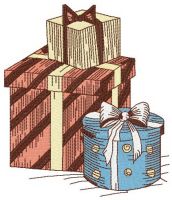 Christmas presents embroidery design