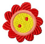 Head flower free embroidery design 2