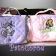 Embroidered bags with bunny abd fairy