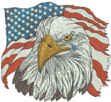 American Eagle 7 embroidery design