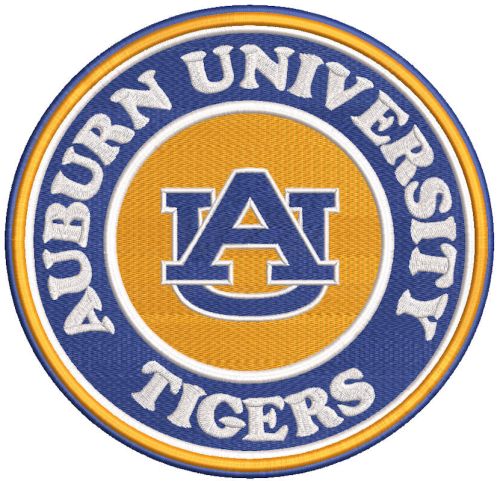 Auburn University Tigers logo embroidery design