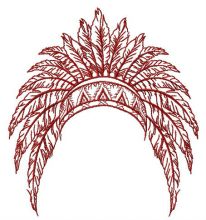 Headdress embroidery design
