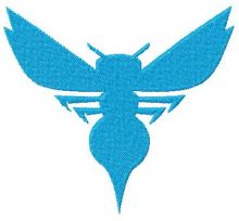 Charlotte Hornets logo 2014 embroidery design