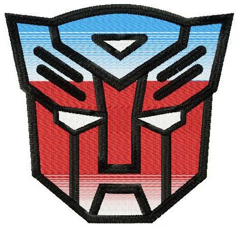 Transformers logo 2 machine embroidery design