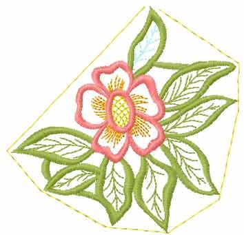 Flower lace free embroidery design