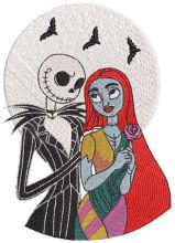 Sally and jack first meet embroidery design