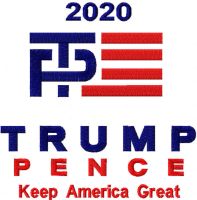 Trump Pence embroidery design