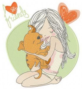 My puppy embroidery design