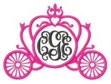 Carriage embroidery design