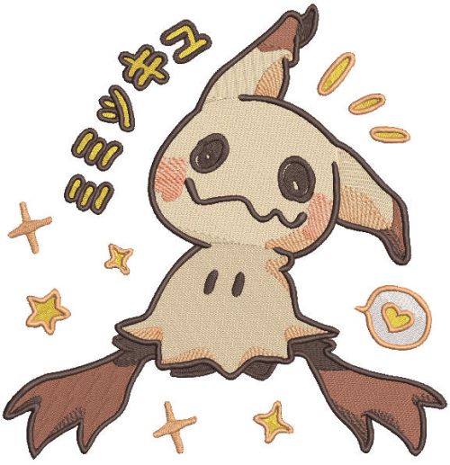 Spooky Cute Anime embroidery design