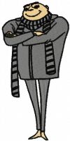 Felonious Gru embroidery design