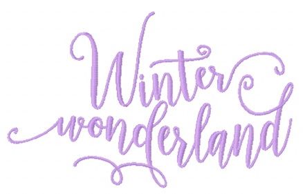 Winter wonderland machine embroidery design