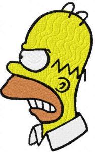 Homer Simpson 5 embroidery design