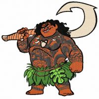 Maui embroidery design