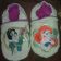 Snow White with flowers the Little Mermaid embroidery designs on sneakers