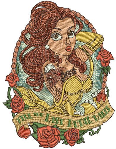 Till the last petal falls machine embroidery design