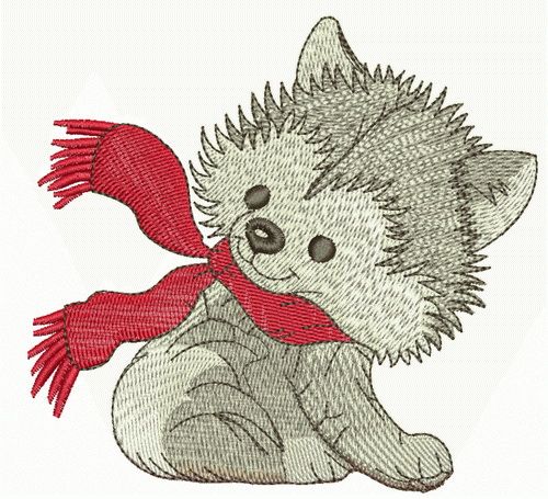 Husky 2 machine embroidery design