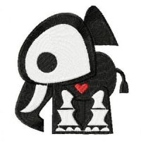 Skelanimals Elle  embroidery design