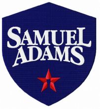 Samuel Adams logo embroidery design