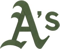 Athletics Primary logo embroidery design
